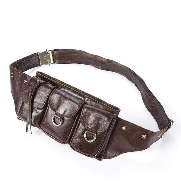 Rossie Viren  Vintage Brown Waist  Shoulder Bag-1