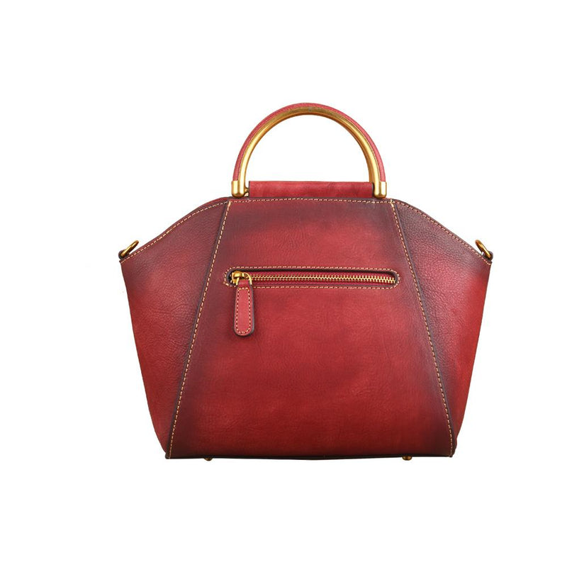 Women Vintage Leather Handbag Shoulder Purse Satchel Tote Crossbody Bag-3