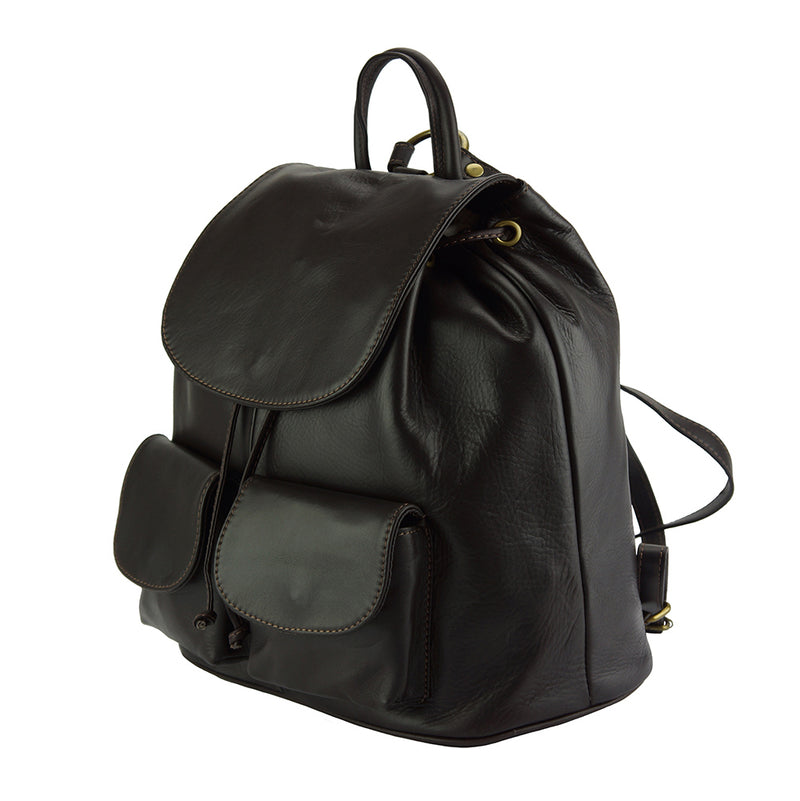 Irene leather Backpack-5