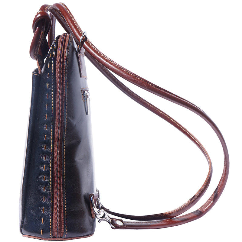 Daria Leather backpack-shoulder bag-9