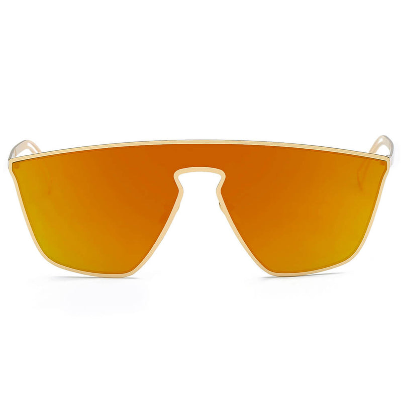 BEVERLY | Women Square Futuristic Flat Lens Sunglasses-3