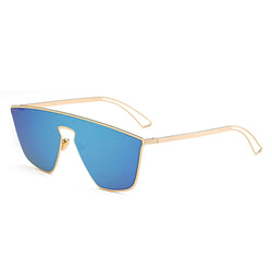 BEVERLY | Women Square Futuristic Flat Lens Sunglasses-4