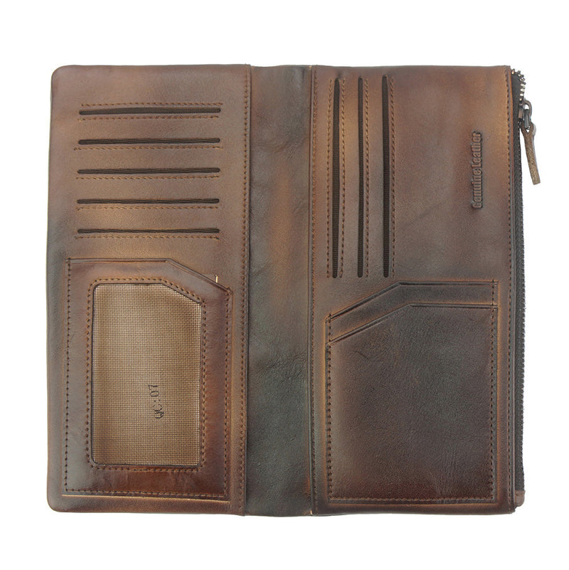 Wallet Agostino in vintage leather-12