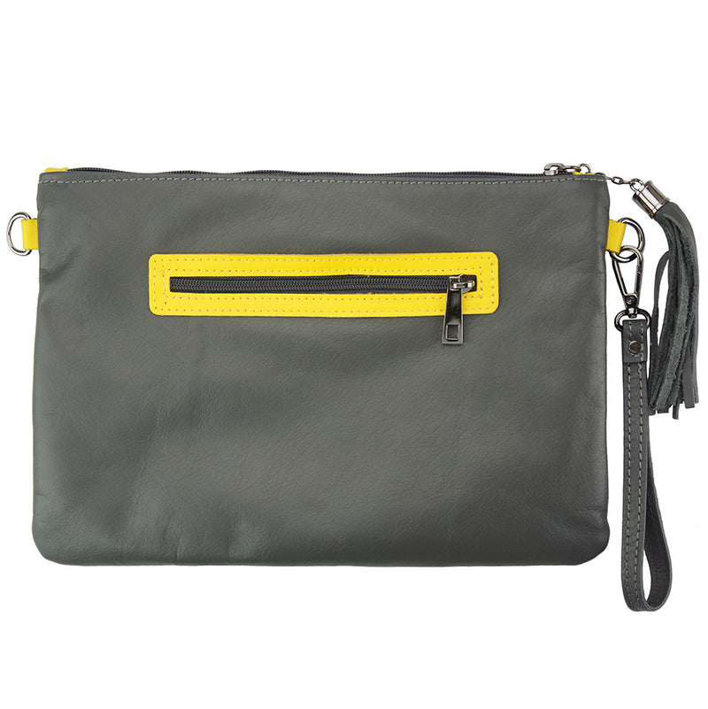 Teodora Clutch in smooth calfskin leather-9