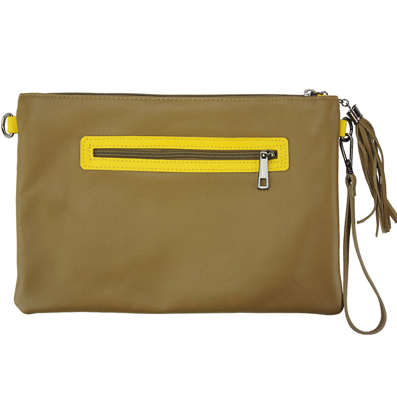 Teodora Clutch in smooth calfskin leather-3