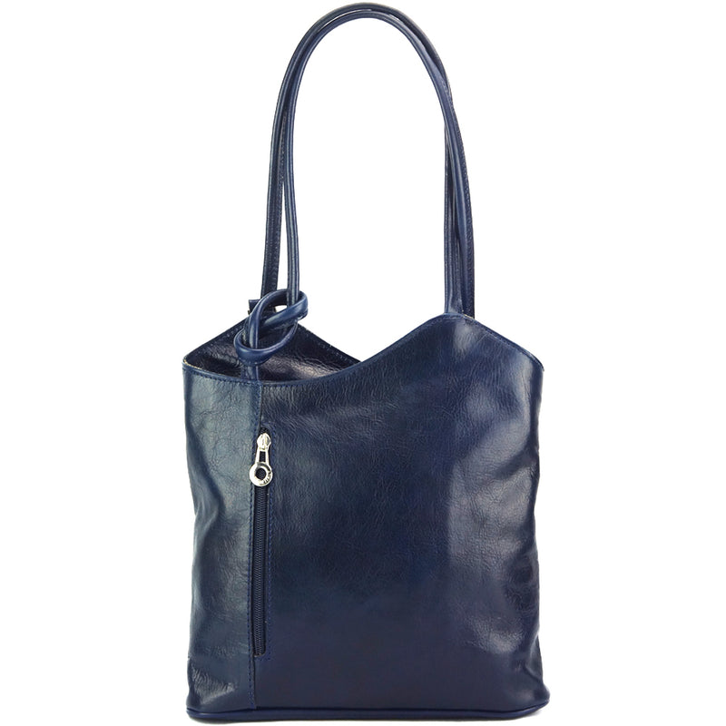 Cloe V leather shoulder bag-35