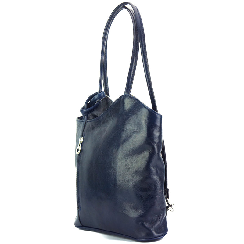 Cloe V leather shoulder bag-12