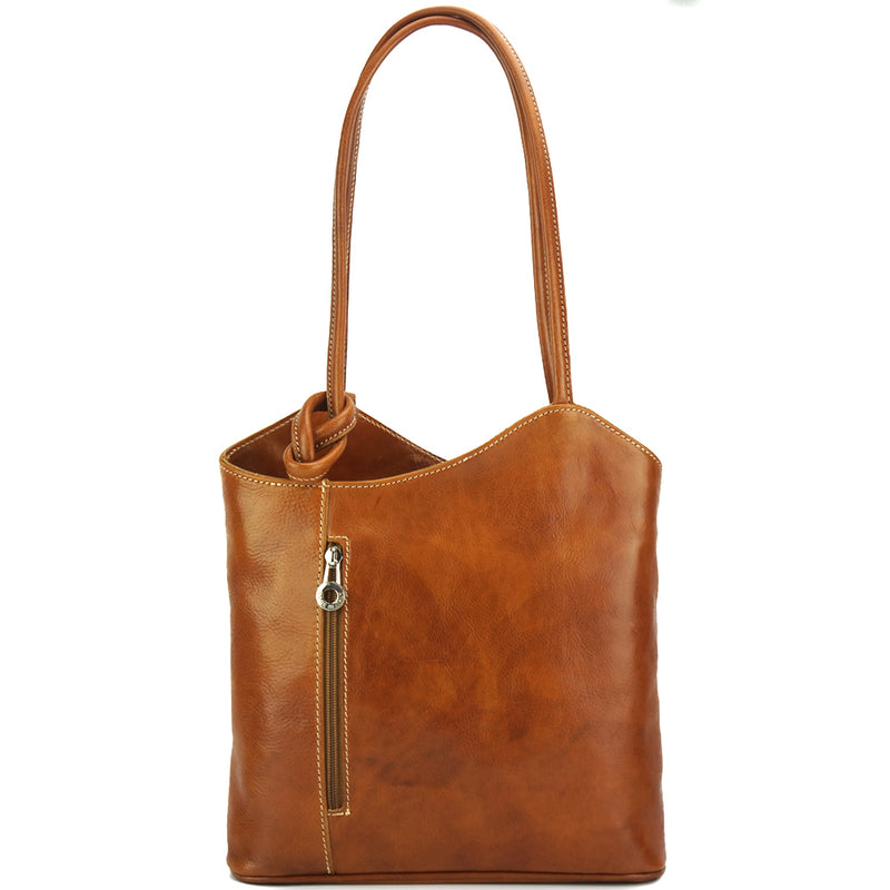 Cloe V leather shoulder bag-36