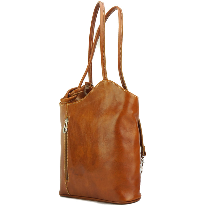 Cloe V leather shoulder bag-16