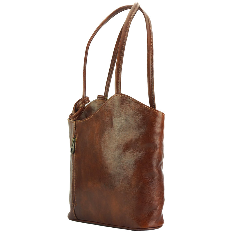 Cloe V leather shoulder bag-24