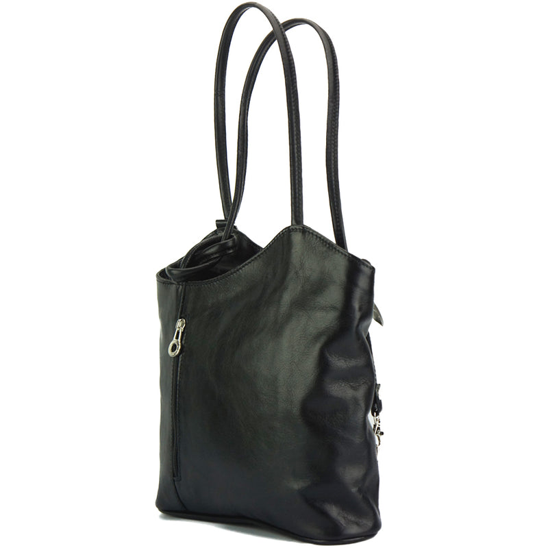 Cloe V leather shoulder bag-4