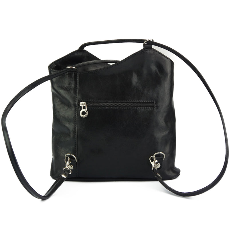 Cloe V leather shoulder bag-6