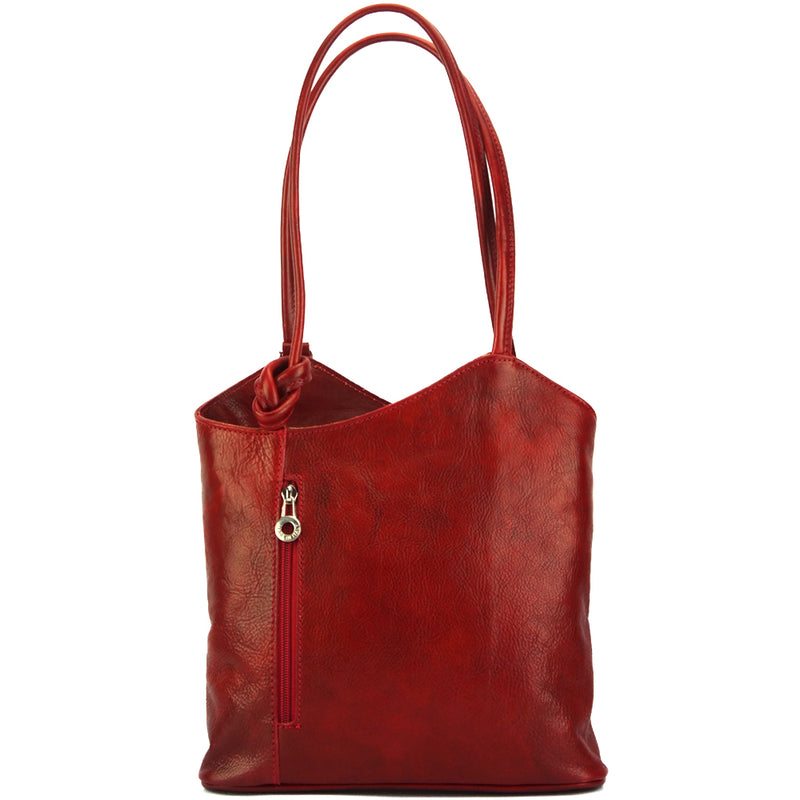 Cloe V leather shoulder bag-34
