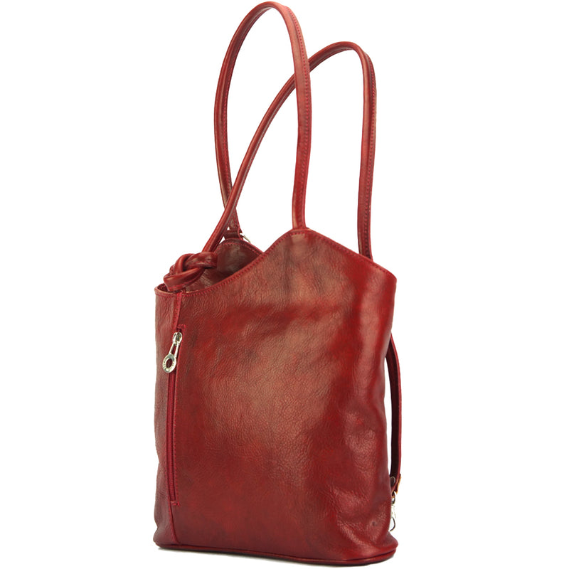 Cloe V leather shoulder bag-8