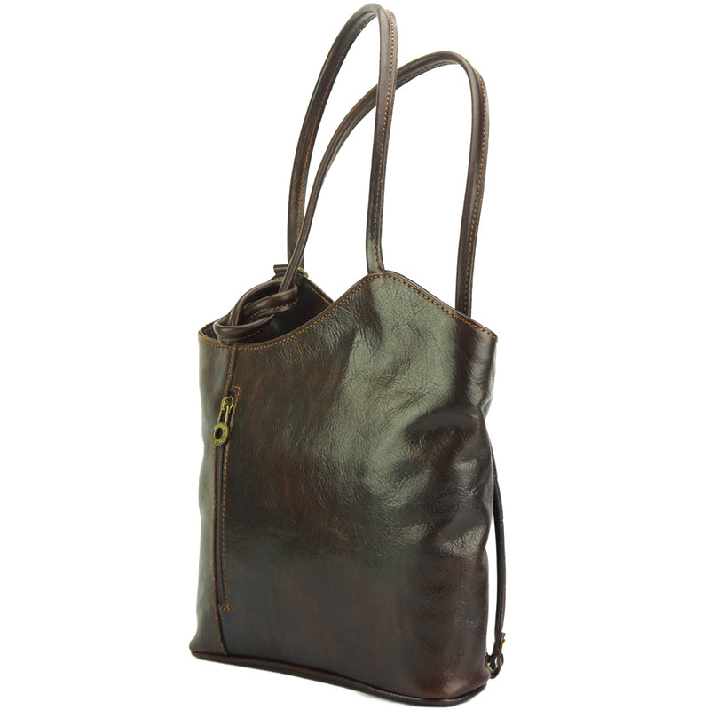 Cloe V leather shoulder bag-28