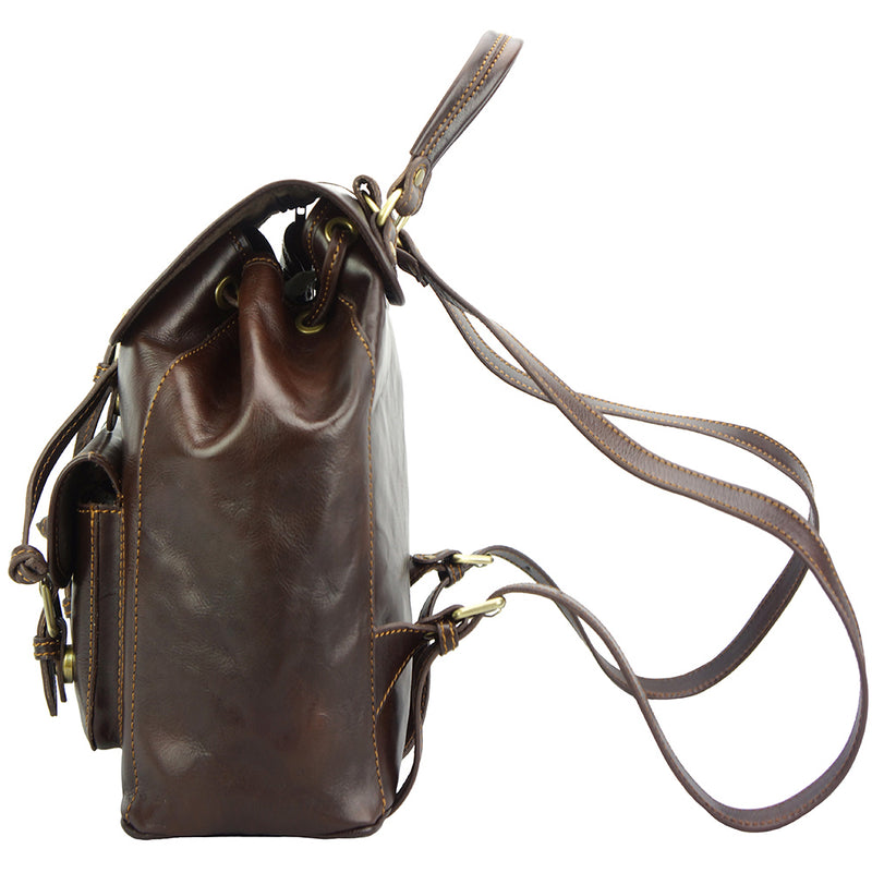 Backpack Tuscany in calfskin leather-17