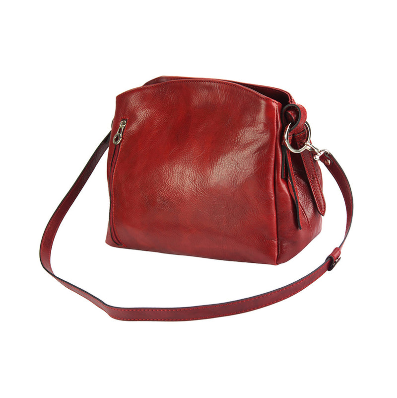 Viviana V leather shoulder bag-1