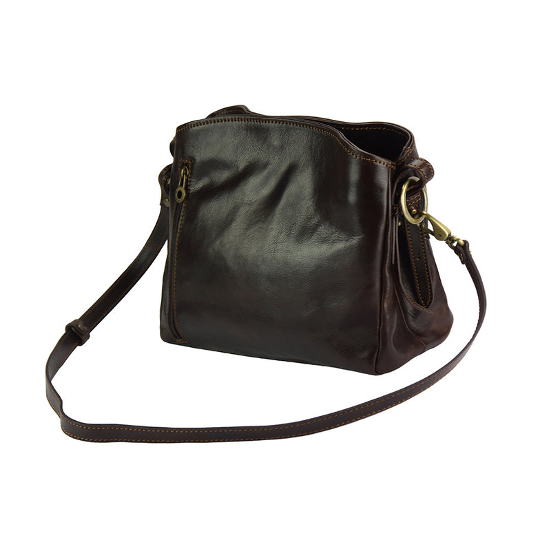 Viviana V leather shoulder bag-19