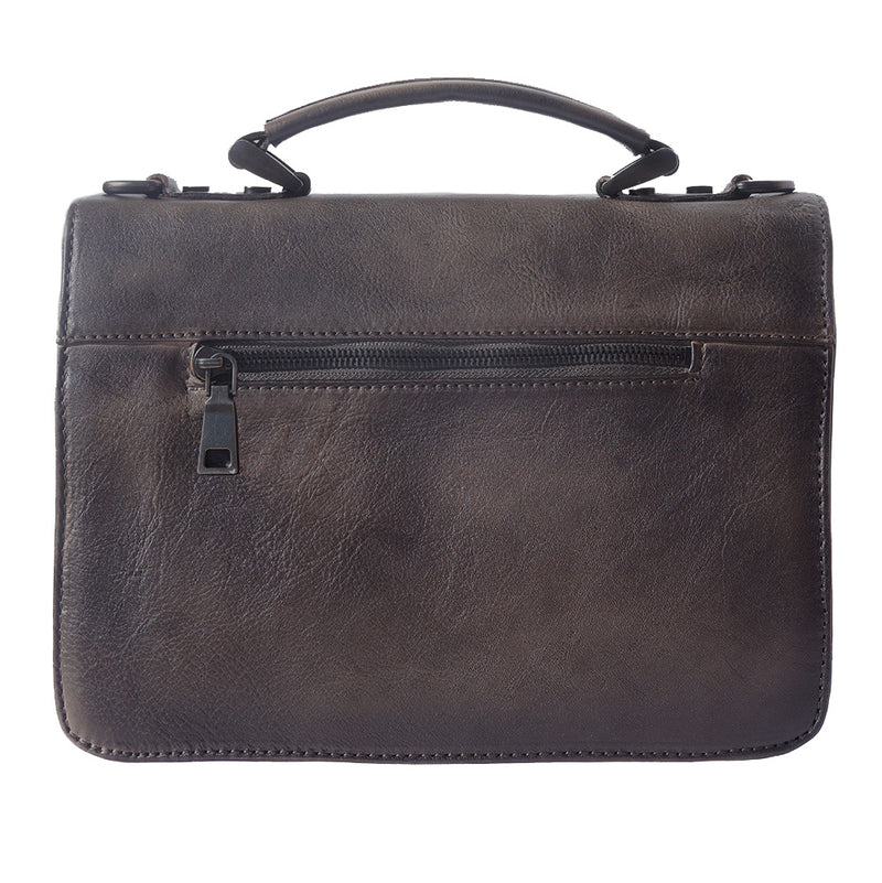 Mini vintage briefcase with two compartments and a front pocket-8