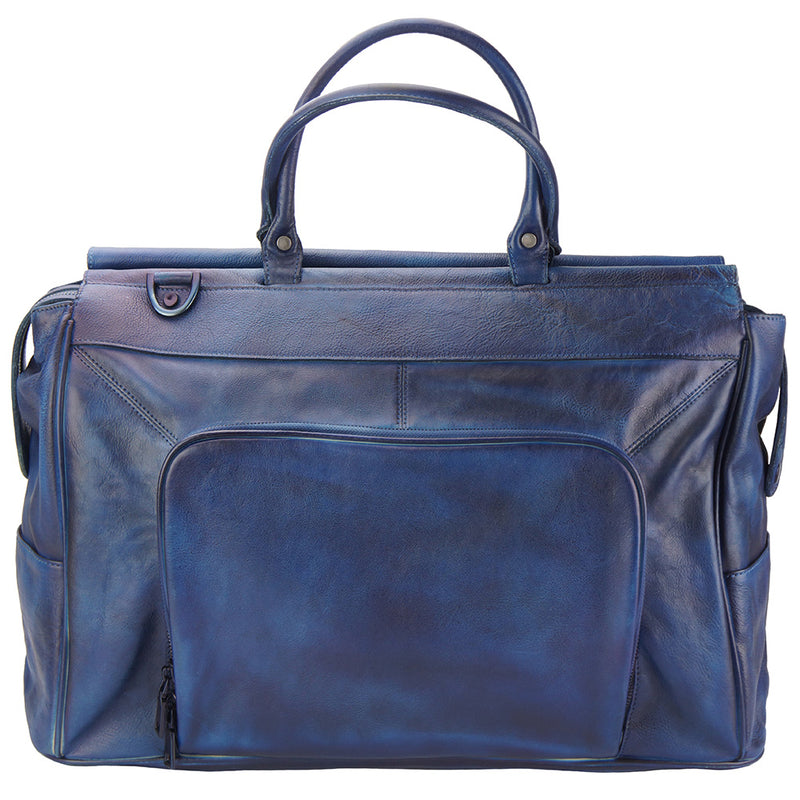 Travel bag Gennaro in vintage leather-25