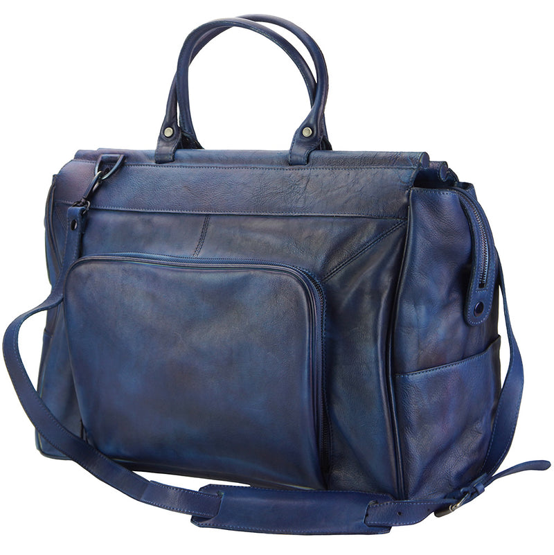 Travel bag Gennaro in vintage leather-3