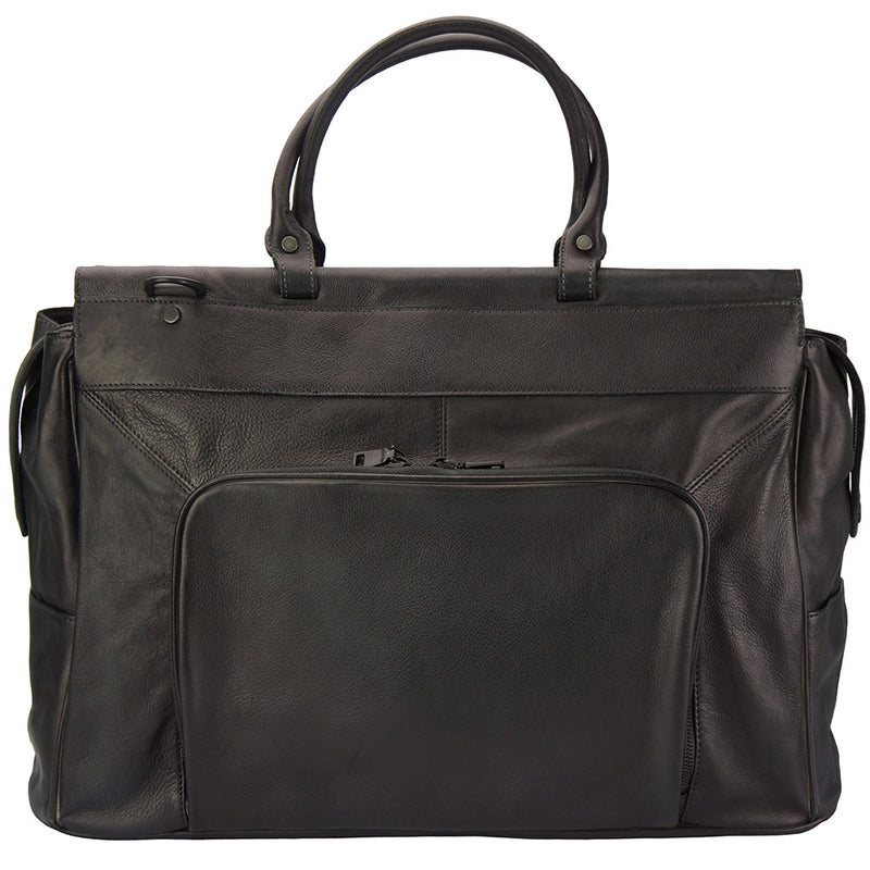Travel bag Gennaro in vintage leather-26