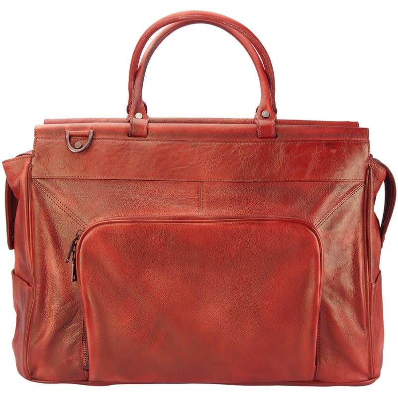 Travel bag Gennaro in vintage leather-27