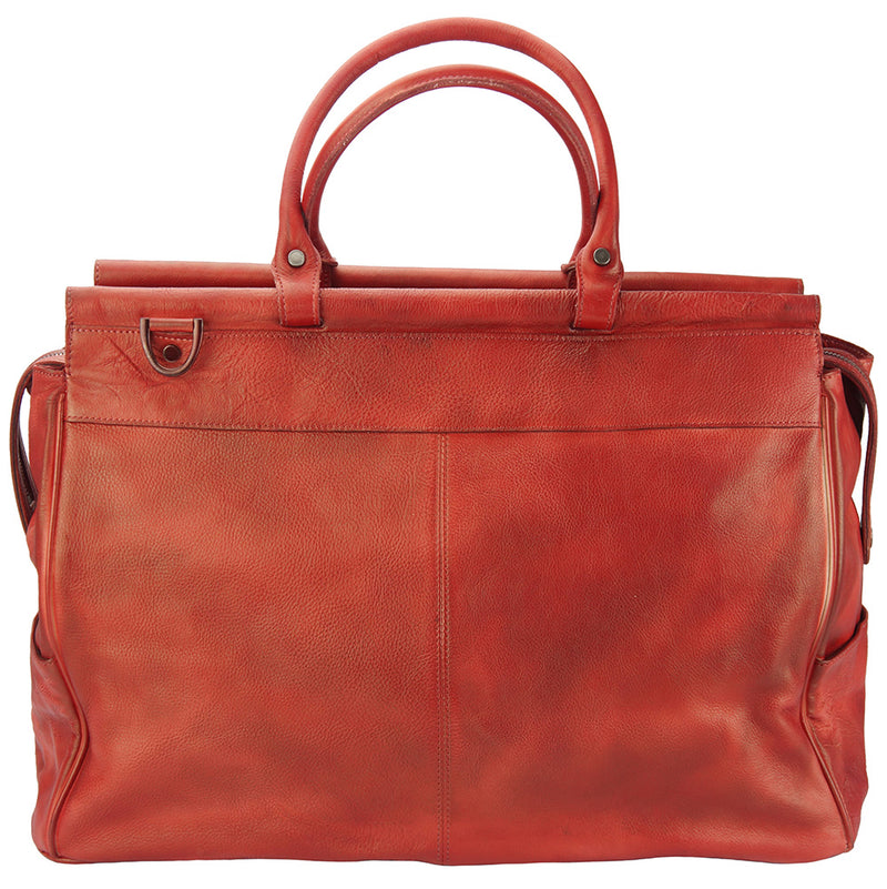 Travel bag Gennaro in vintage leather-13