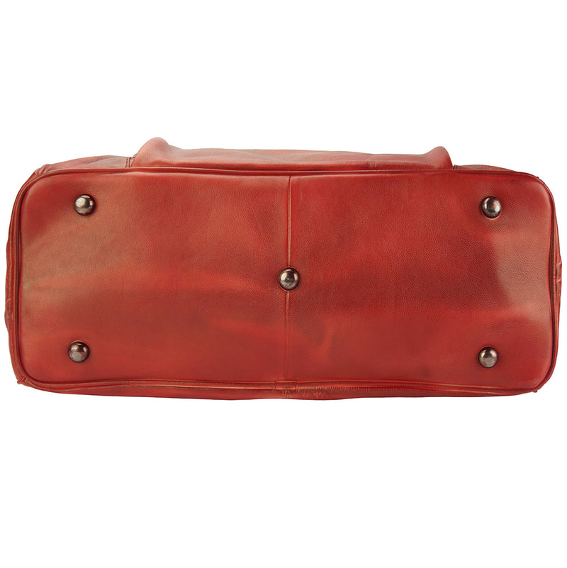 Travel bag Gennaro in vintage leather-15