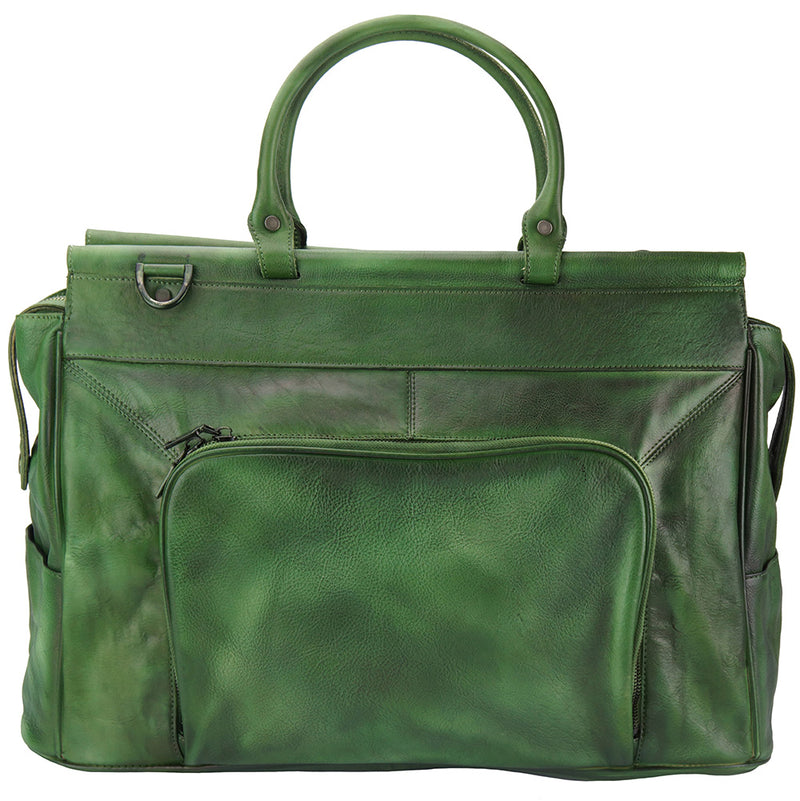 Travel bag Gennaro in vintage leather-28
