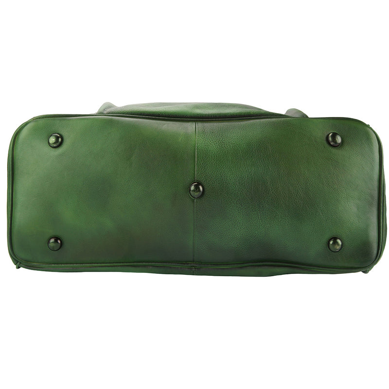 Travel bag Gennaro in vintage leather-21