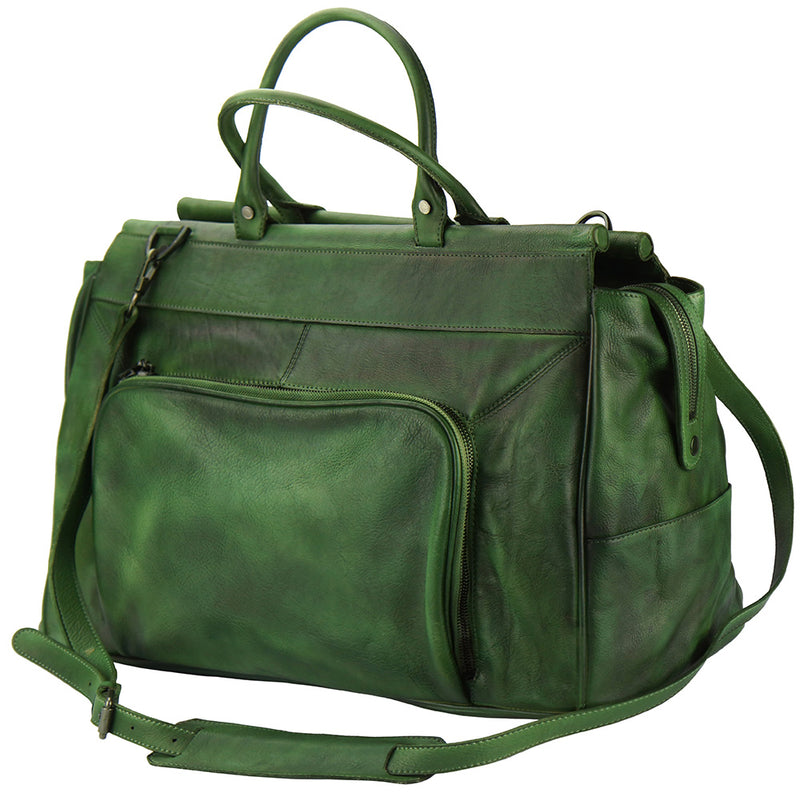 Travel bag Gennaro in vintage leather-22