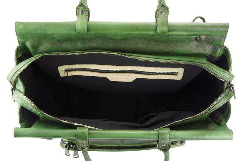 Travel bag Gennaro in vintage leather-24