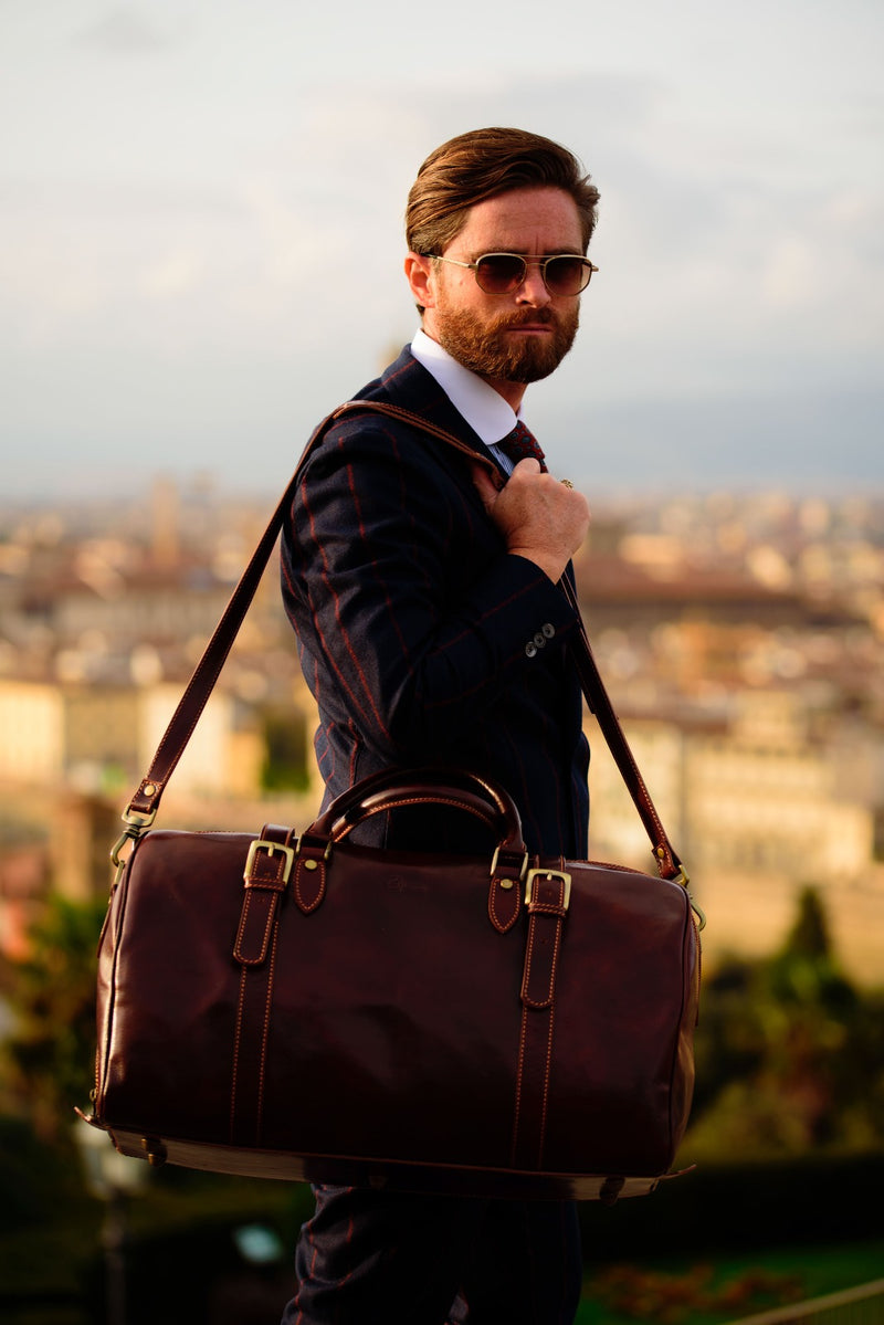 Fortunato Leather travel bag-9