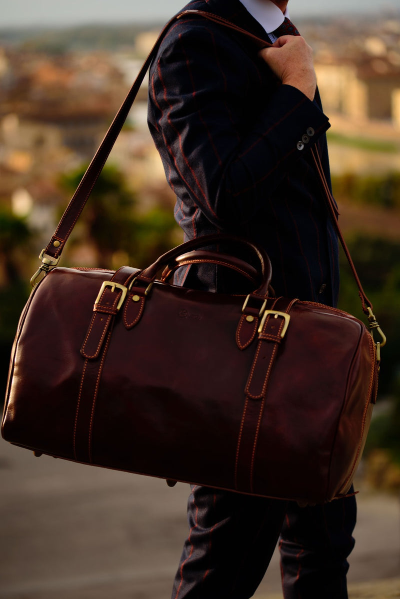 Fortunato Leather travel bag-10