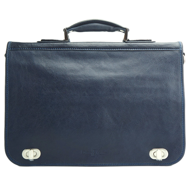 Leather briefcase with two compartments-29