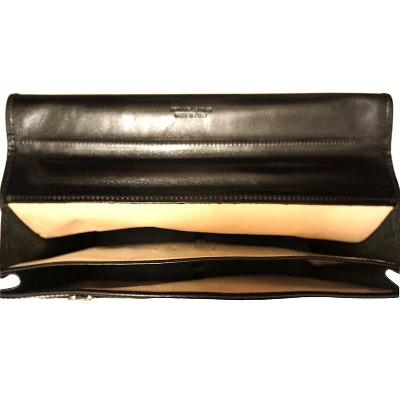 Leather briefcase with two compartments-7