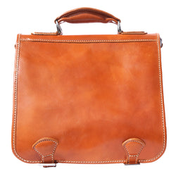 Leather briefcase with two compartments-35