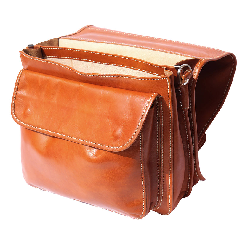 Leather briefcase with two compartments-4