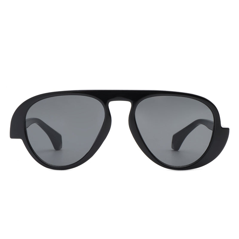 Twinklez - Futuristic Fashion Chunky Vintage Inspired Aviator Sunglasses-2