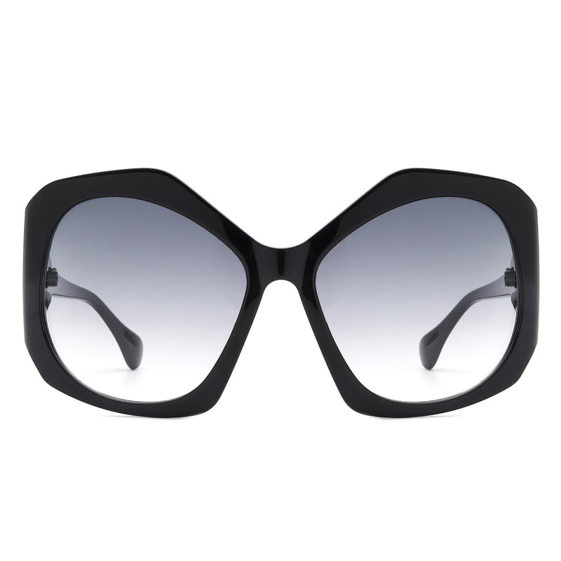Wyntern - Women Oversize Geometric Large Fashion Square Sunglasses-1