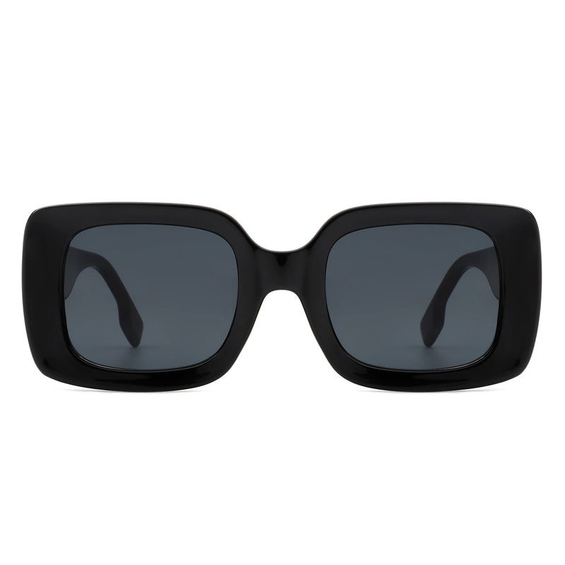 Jadestone - Square Retro Flat Top Fashion Sunglasses-3