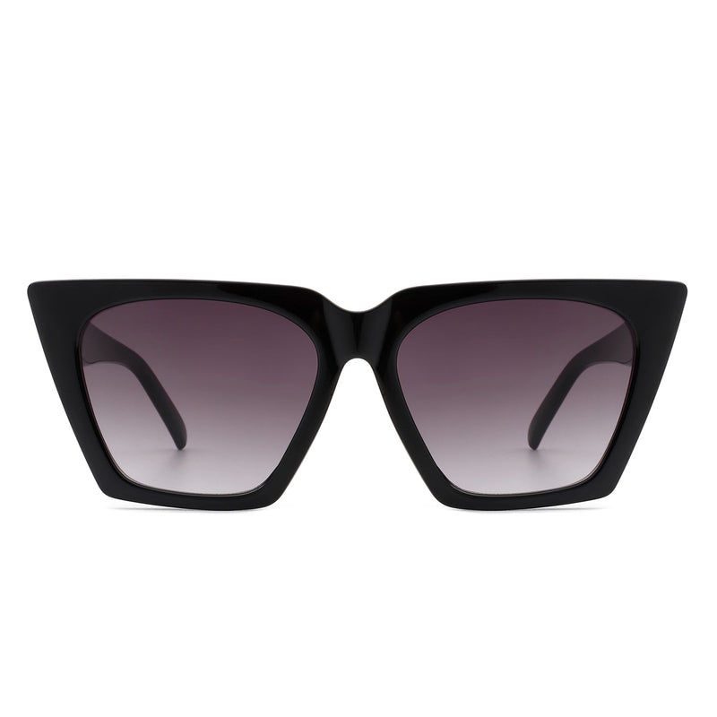 Flarebit - Women Cat Eye Retro Oversize Fashion Square Sunglasses-3