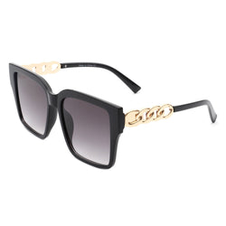 Verdiana - Women Chic Flat Top Tinted Fashion Square Sunglasses-2
