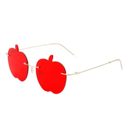Zephyrus - Rimless Apple Shape Party Frameless Tinted Sunglasses-1