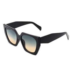 Kaeliana - Oversize Square Tinted Women Fashion Cat Eye Sunglasses-0