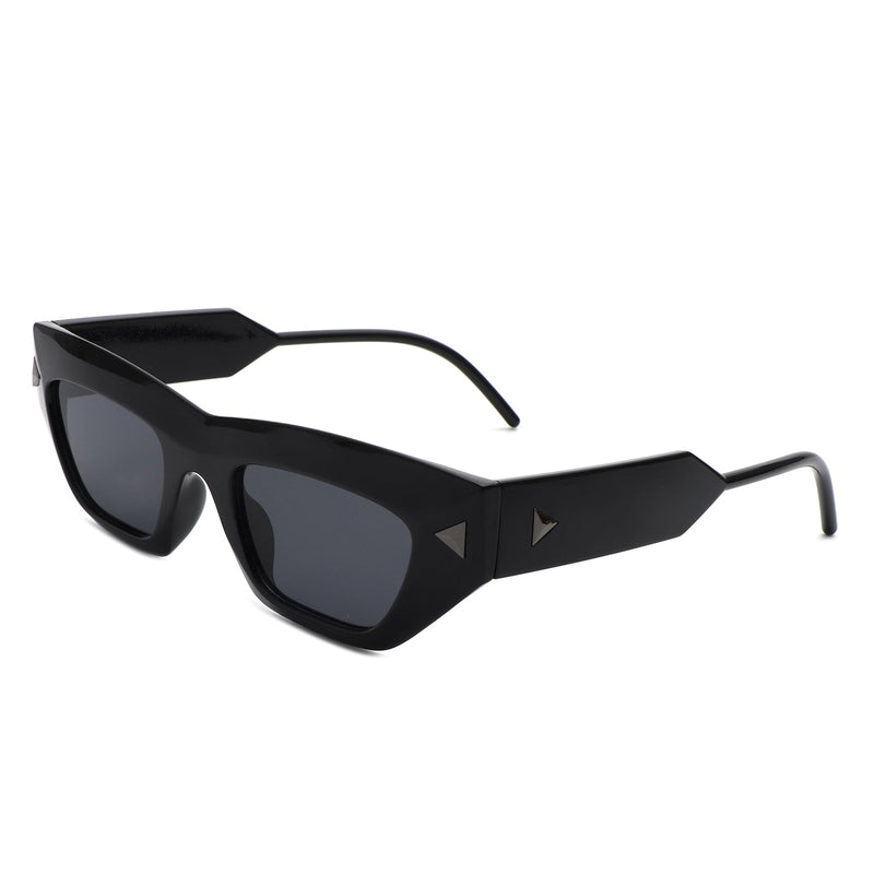 Oceanlux - Women Fashion Square Chunky Retro Chic Cat Eye Sunglasses-6