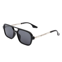 Candorae - Retro Square Brow-Bar Fashion Aviator Style Vintage Sunglasses-2