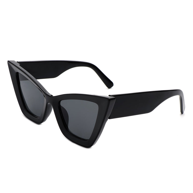 Stardaze - Square Retro Fashion High Pointed Cat Eye Sunglasses-4