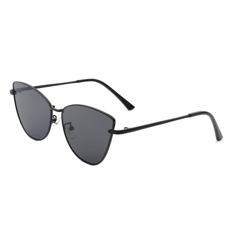 Aurorion - Women Oversize Large Retro Cat Eye Fashion Sunglasses-2
